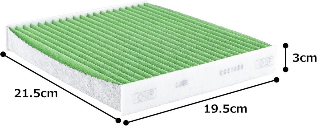 فلتر تبريد لاند 08 - 19 تويوتا عام مانع بكتريا ياباني 