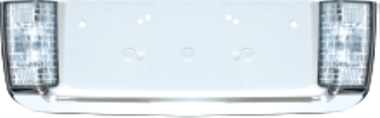 قاعدة رقم خلفية لكزس LX470 الكس 01 - 07  لون ابيض