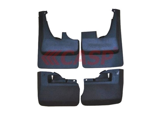 (12-MF401)(4PCS/SET) W/FLARE / واقية طين عكرب تك باب عدد 4 قطعة مع هلال جاملغ / Aftermarket / CASP / China