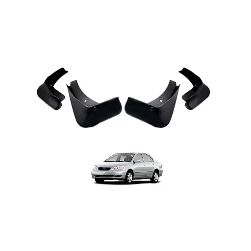 (17-MF301)(4PCS/SET) / واقية طين كورلا 09 - 13 اسود ( 4 قطع ) / Aftermarket / CASP / China