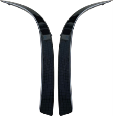 TY-22LF-017-R / كفر بروجكتر هلال دعامية امامية هايلندر 22 -XSE اسفل اللايت لون اسود ايمن / Aftermarket / DAISEN-HY / China