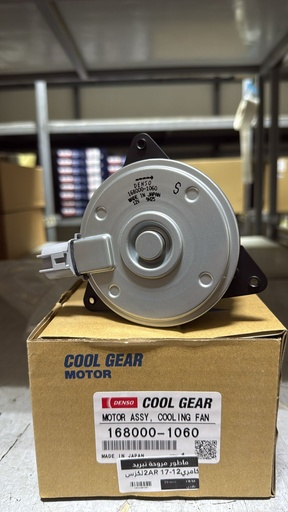 168000-1060 / ماطور مروحة تبريد كامري 12 - 17 2AR  لكزس ES350 07- FAN MOTOR  / OEM-بلادي / Denso / JAPAN