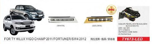 TY673-LED-WH / ليد دعامية حفر بيكب فيكو 12 - 15 صفحة عدل صفحة زاوية ابيض  / Aftermarket / DLAA / China