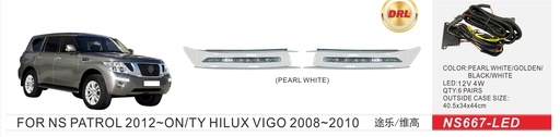 NS667-LED-PW / ليد دعامية امامية باترول 11 لولوي / Aftermarket / DLAA / China
