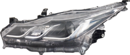 TY-19CRL-002-L / لايت كورلا 20 - وارد صين هايبرد شكل الخليجي تك عدسة كلوب ايسر / Aftermarket / DAISEN-HY / China