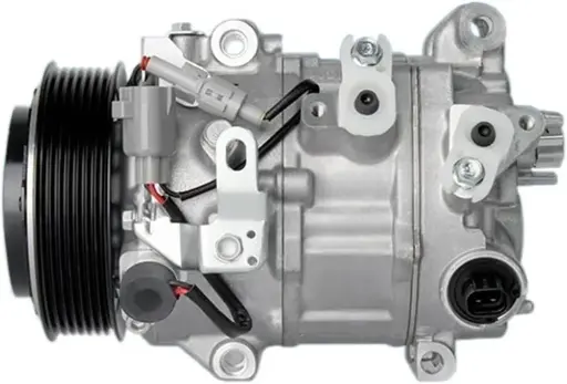 447140-2520 / كومبريسر تبريد هاليلندر 14 - 16 - 18 - 20 كزس IS 14 - 2GR 4GR لكزس اي اس جي اس 17 - افلون 18 -  2GR رف فور 19 - تك حساس اصبع كلج  / OEM-بلادي / Denso / JAPAN