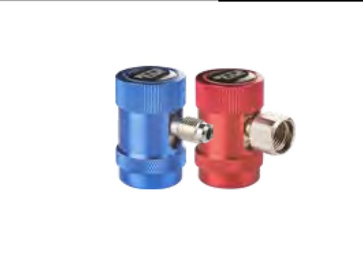 RK1464.S1 /  Quick Coupler R1234yf LP Blue ولف شحن عاز 1234 ازرق بارد / Aftermarket / ERRECOM / Italy / ACTIVE