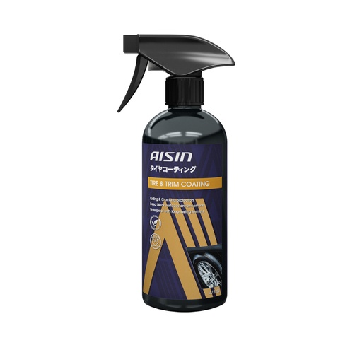 ADPAZ-4010 / AISIN Tire & Trim Coating 473MLx20PCS- بخاخ ملمع اطارات و قطع سوداء 473 مل ايسن / Aftermarket / AISIN-LUB / Thailand